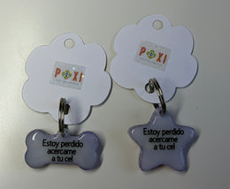 Placa hueso para perro