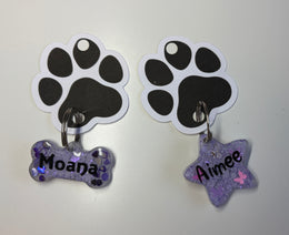 Placa hueso para perro