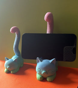 Gato porta celulares